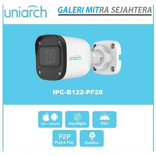 Kamera CCTV IP Uniarch by UNV Outdoor 2MP IPC-B122-PF28 Ultra H.265