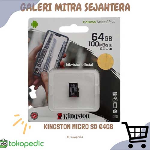 Memory Card SD 64GB Kingston 100Mb/s Garansi Resmi