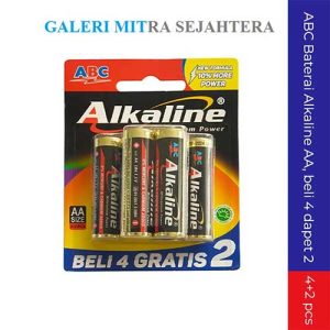 Battery/Baterai ALKALINE ABC AA BELI4 FREE2